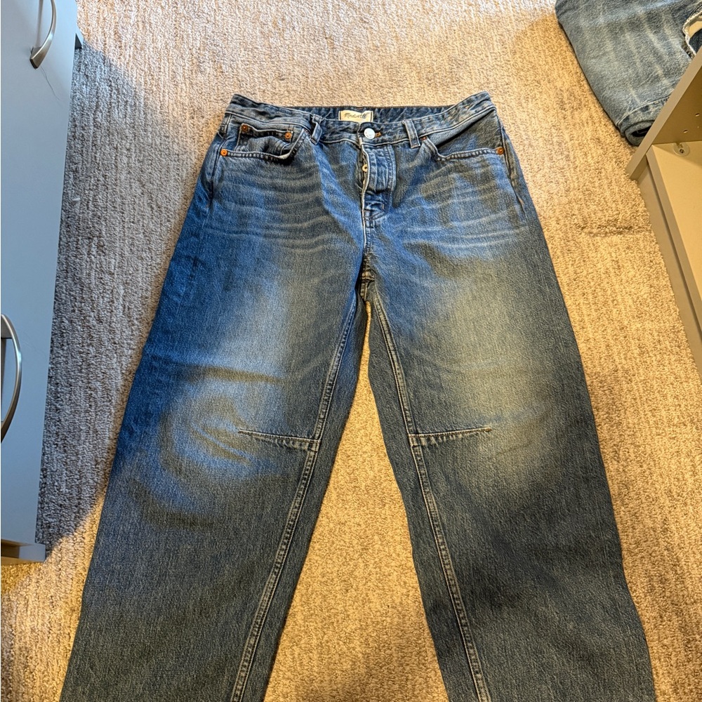 Madewell Barrel Dart Blue Jeans